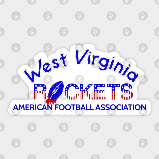 Defunct West Virginia (Charleston) Rockets AFA Football 1983 Sticker by LocalZonly